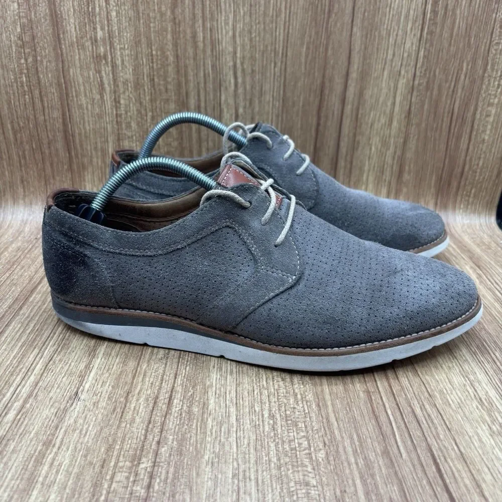 Johnston & Murphy Suede Oxford Men’s Dress Shoes Khaki‎ Men’s Size 9.5 M